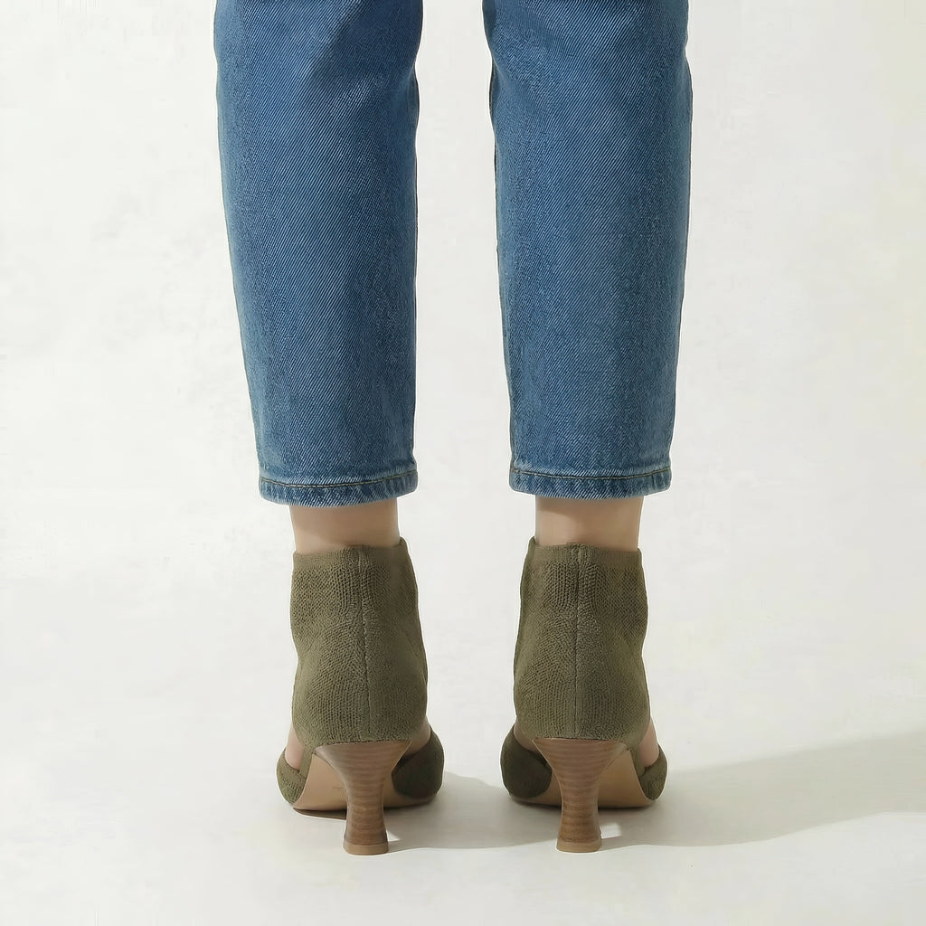 Sandales à talon moyen pour femmes, bout ouvert, bride à la cheville, chaussures de soirée pour événements formels