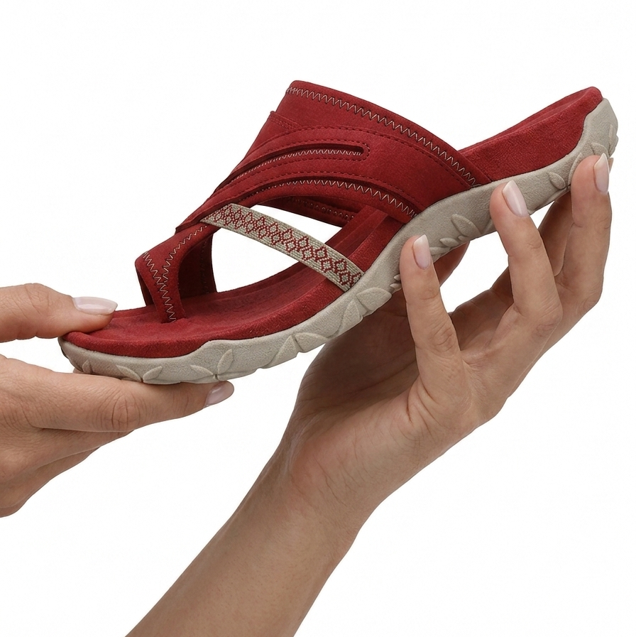 Chanclas ortopédicas para mujer con plantilla ergonómica y soporte para el arco