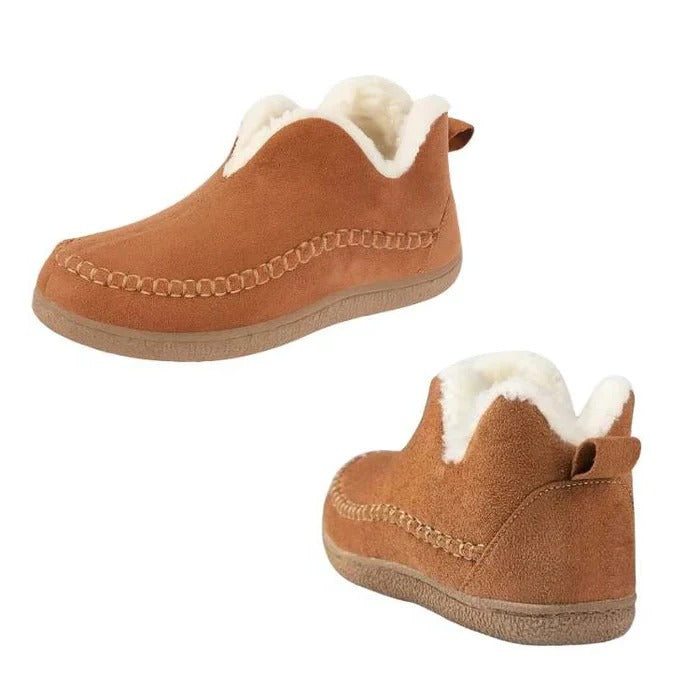 Women’s Orthopedic Slip-On Shoes – Arch Support Footbed, Thermal Fleece Lining