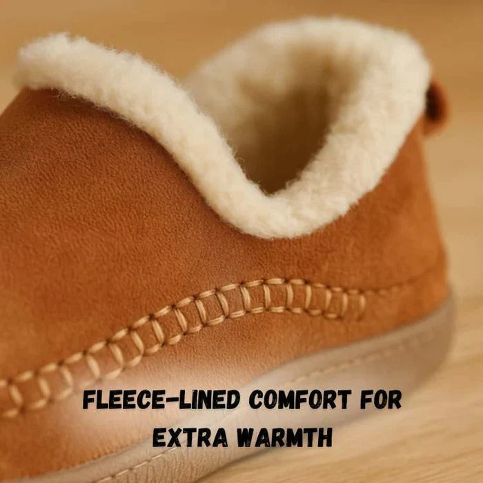 Women’s Orthopedic Slip-On Shoes – Arch Support Footbed, Thermal Fleece Lining