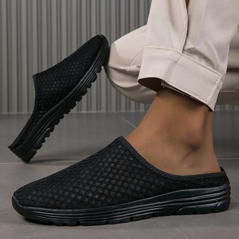 Sneakers ortopediche slip-on per donna scarpe da passeggio in rete traspirante con supporto dell'arco
