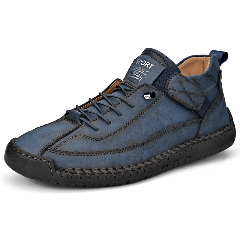 Pantofi sport ortopedici pentru bărbați, din piele, casual, slip-on, pentru mers pe jos