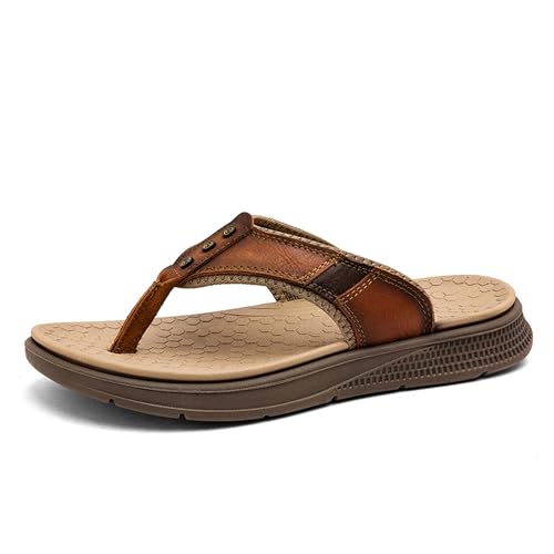 Herresandaler med åben tå, brede stropper og thongsandaldesign