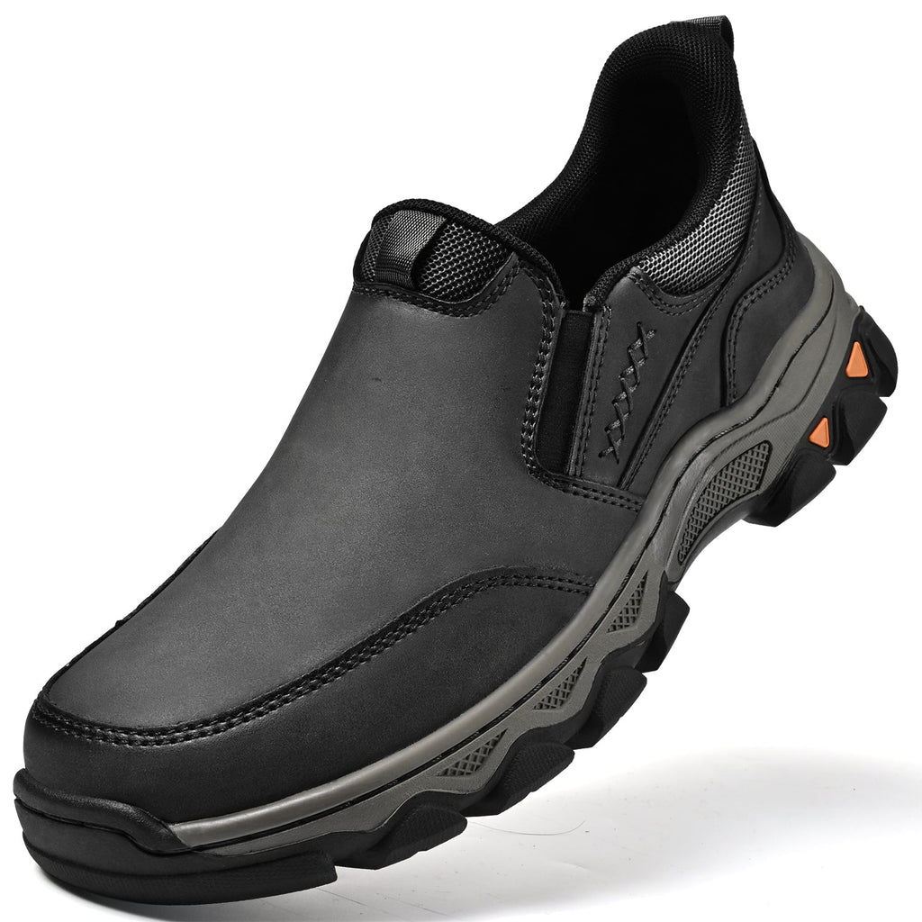 Pantofi ortopedici pentru bărbați, slip-on, din piele, casual, pentru mers pe jos