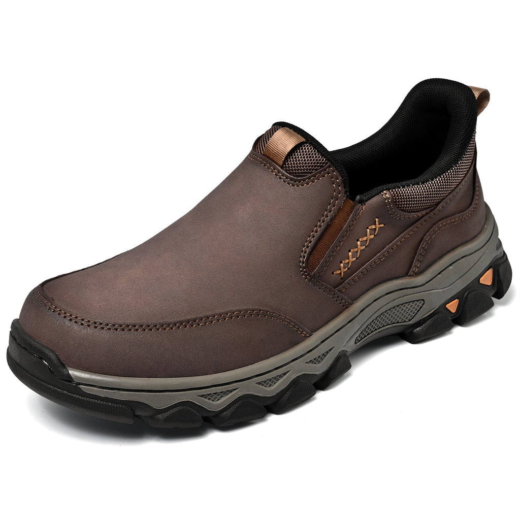 Pantofi ortopedici pentru bărbați, slip-on, din piele, casual, pentru mers pe jos