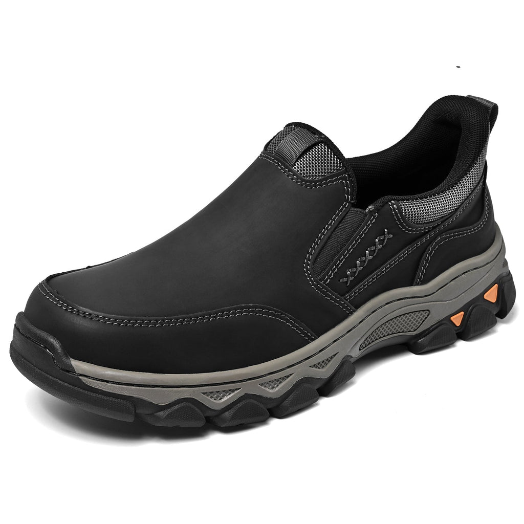 Pantofi ortopedici pentru bărbați, slip-on, din piele, casual, pentru mers pe jos