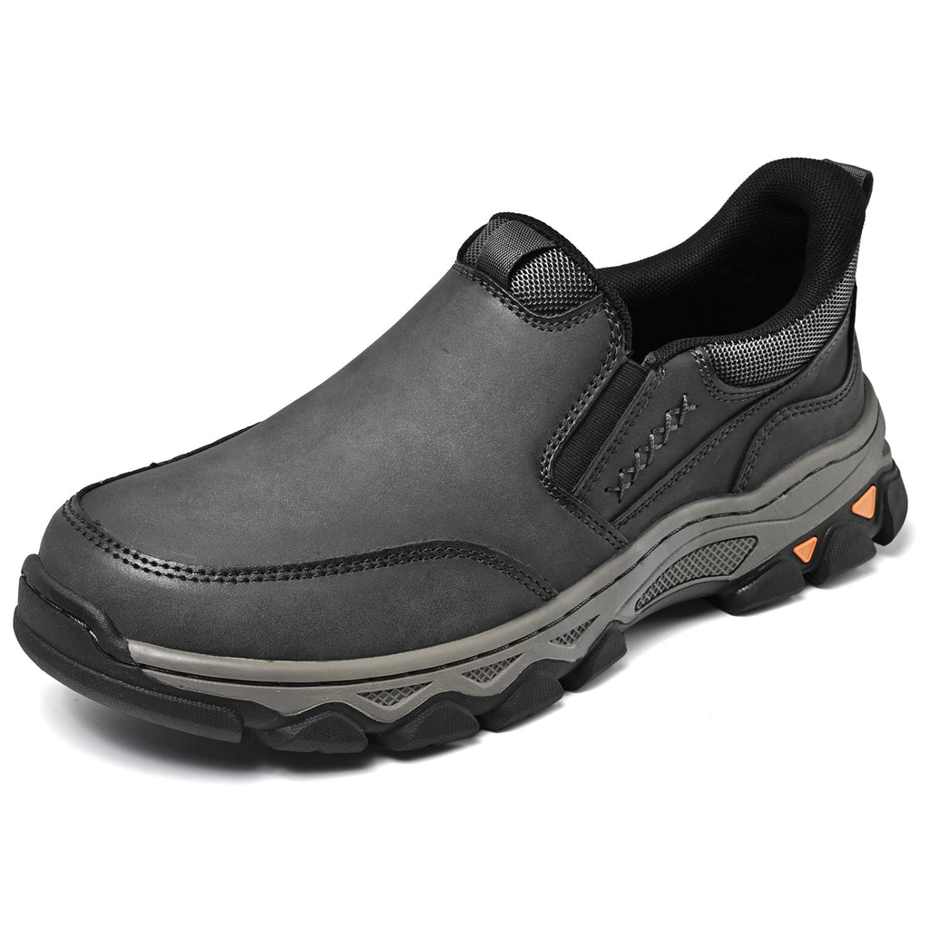 Pantofi ortopedici pentru bărbați, slip-on, din piele, casual, pentru mers pe jos