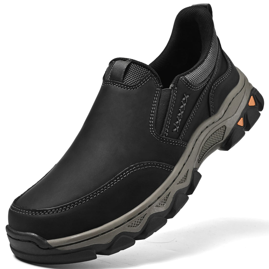 Pantofi ortopedici pentru bărbați, slip-on, din piele, casual, pentru mers pe jos