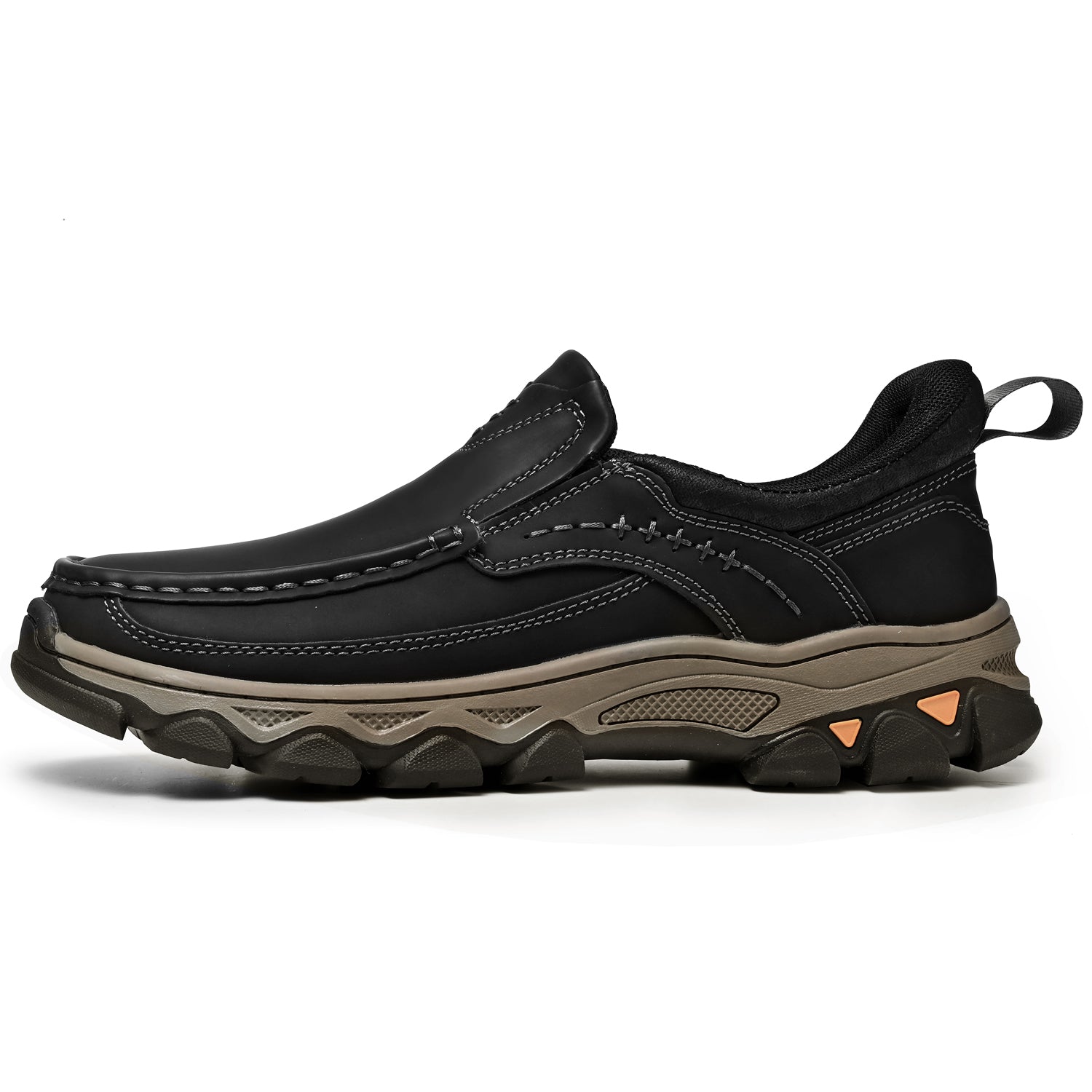 Pantofi ortopedici pentru bărbați, slip-on, din piele, casual, pentru mers pe jos