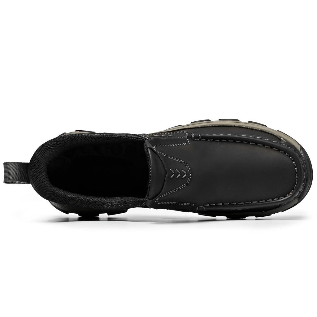 Pantofi ortopedici pentru bărbați, slip-on, din piele, casual, pentru mers pe jos