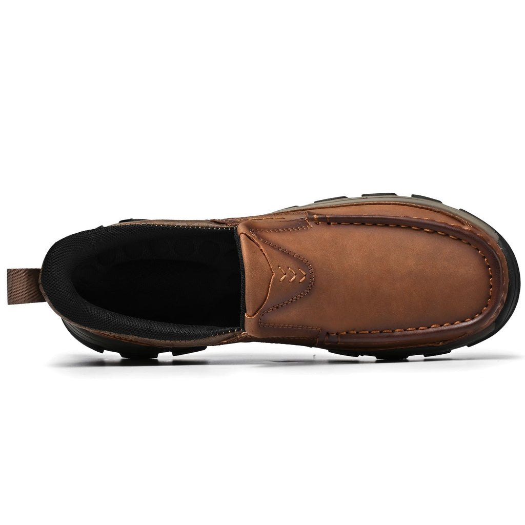 Pantofi ortopedici pentru bărbați, slip-on, din piele, casual, pentru mers pe jos