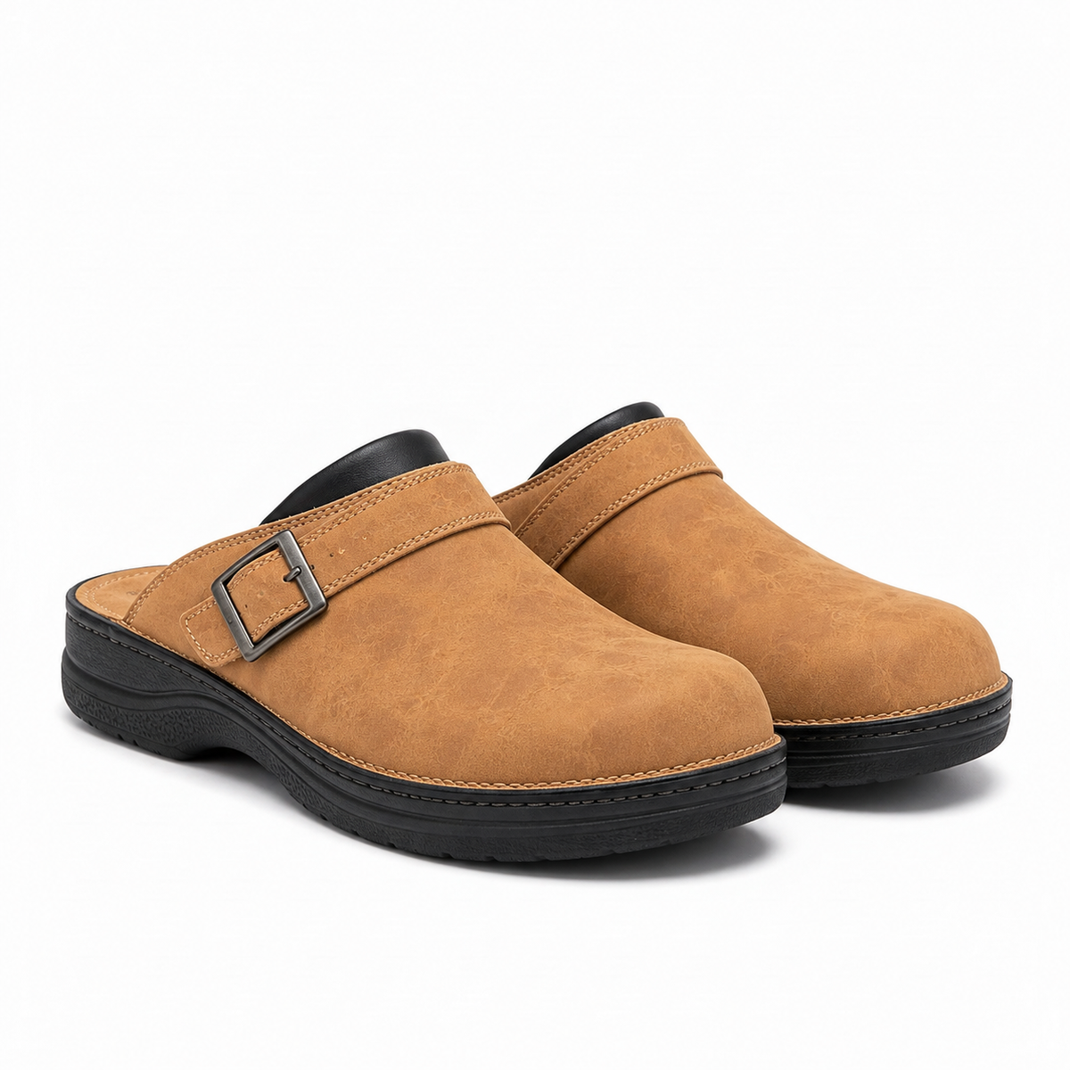 Men's Casual Flat Sole Back Open Bag Head Slippers
