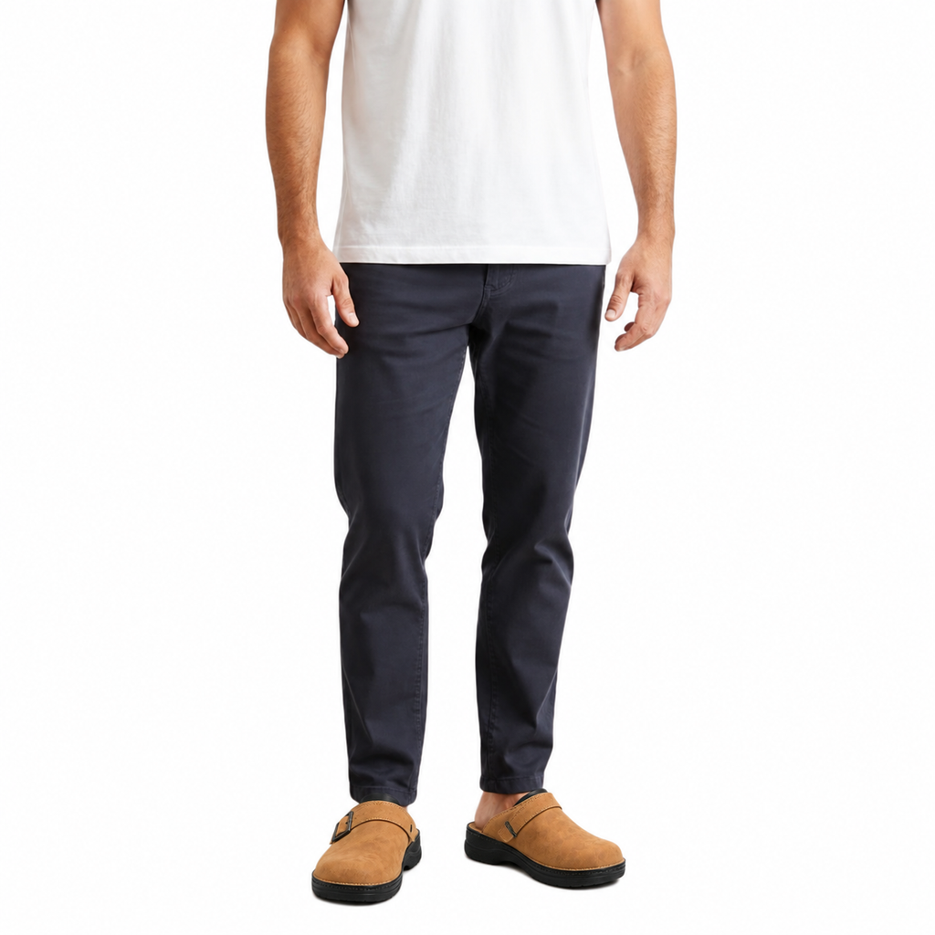Pantofole da uomo casual con suola piatta e tallone aperto