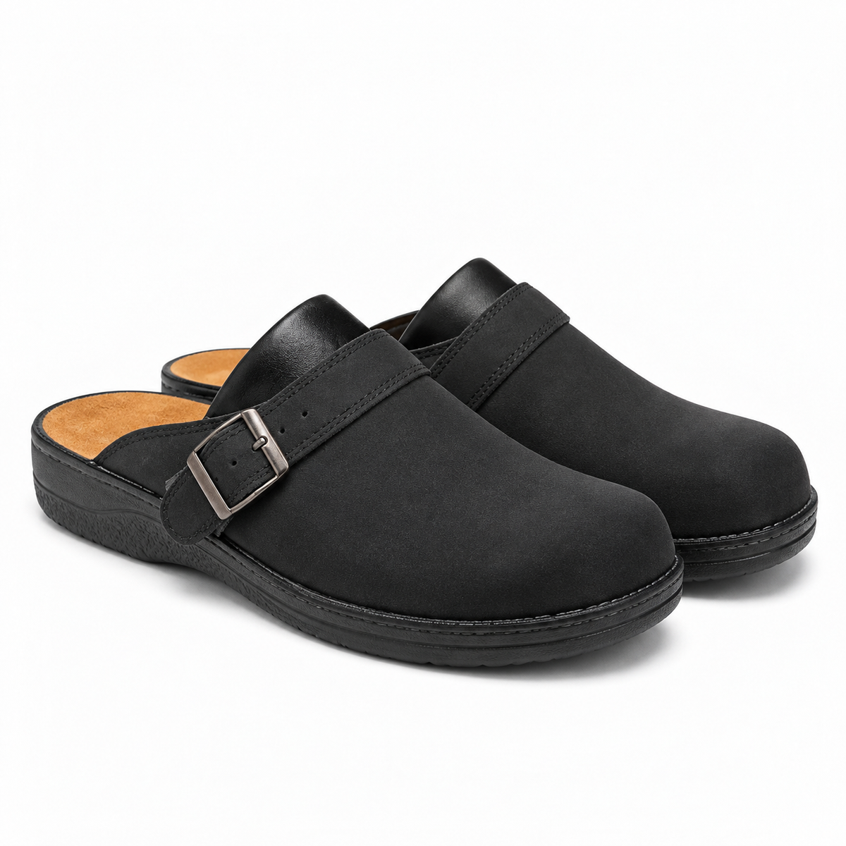 Men's Casual Flat Sole Back Open Bag Head Slippers