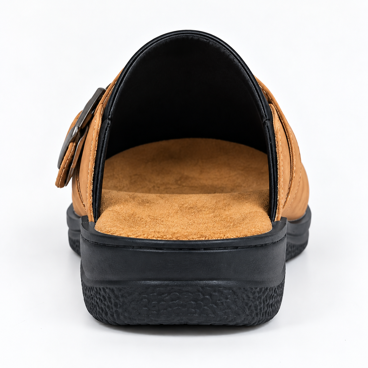 Pantofole da uomo casual con suola piatta e tallone aperto
