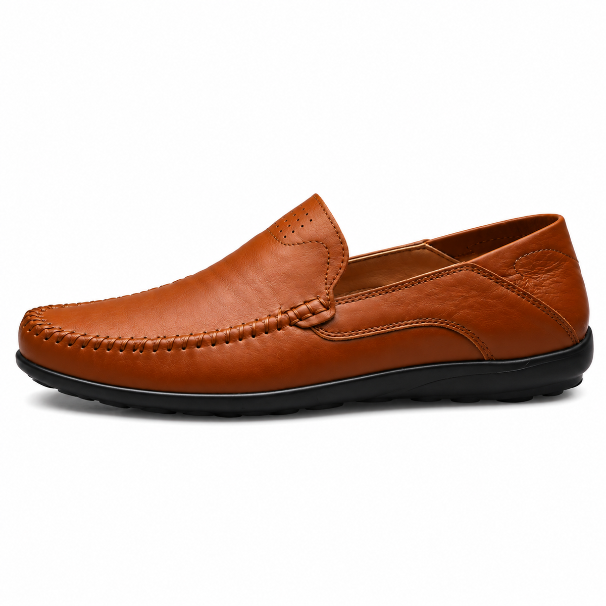 Pantofi bărbătești din piele naturală, loaferi, respirabili, slip-on, pentru condus