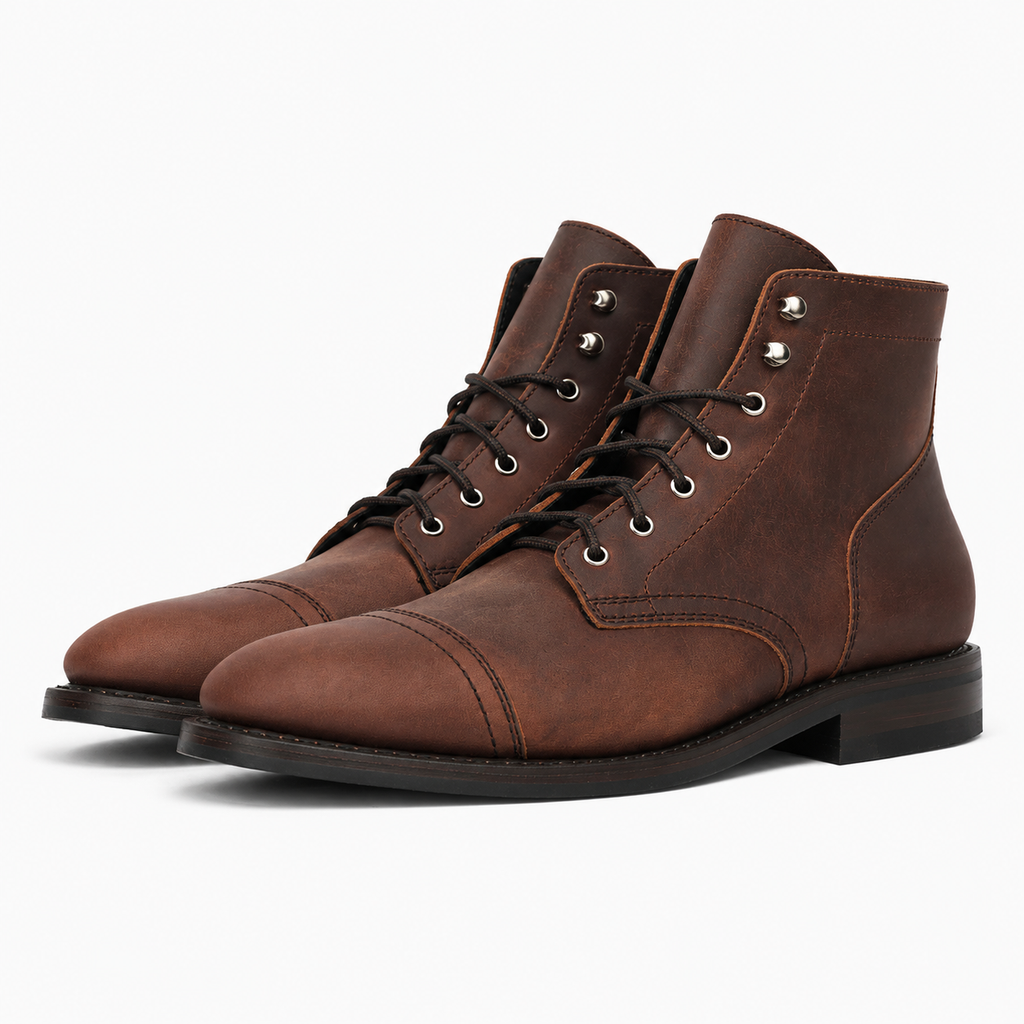 Botas altas de cuero para hombre
