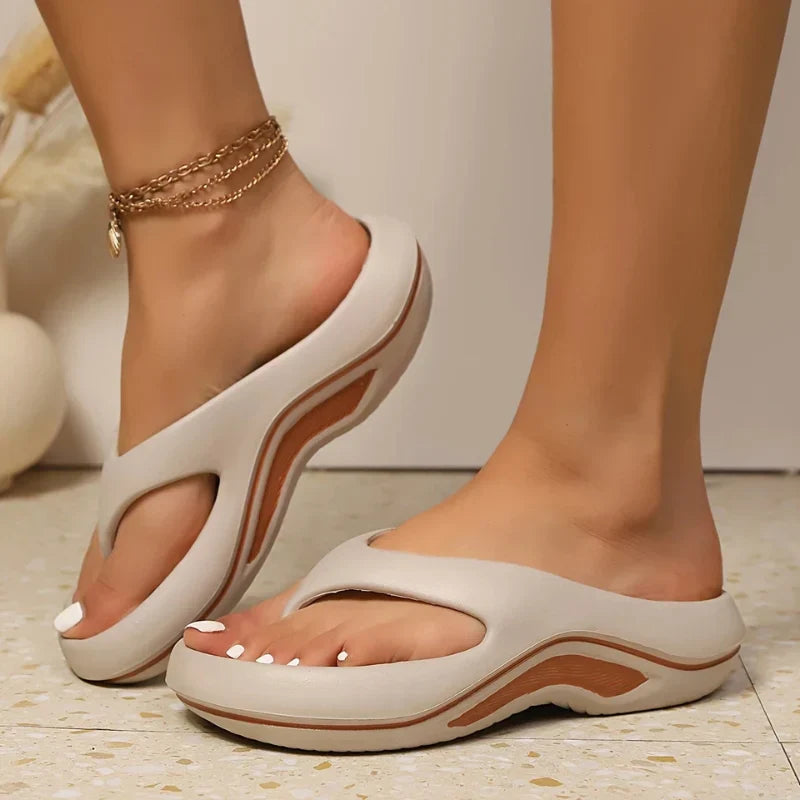 Women's Orthopedic Slide Sandals Built-in Arch Support Slip-On