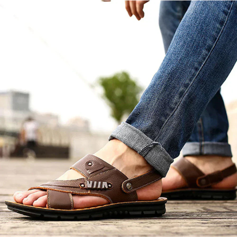 Men's Adjustable Orthopedic Sandals Open Toe Footwear