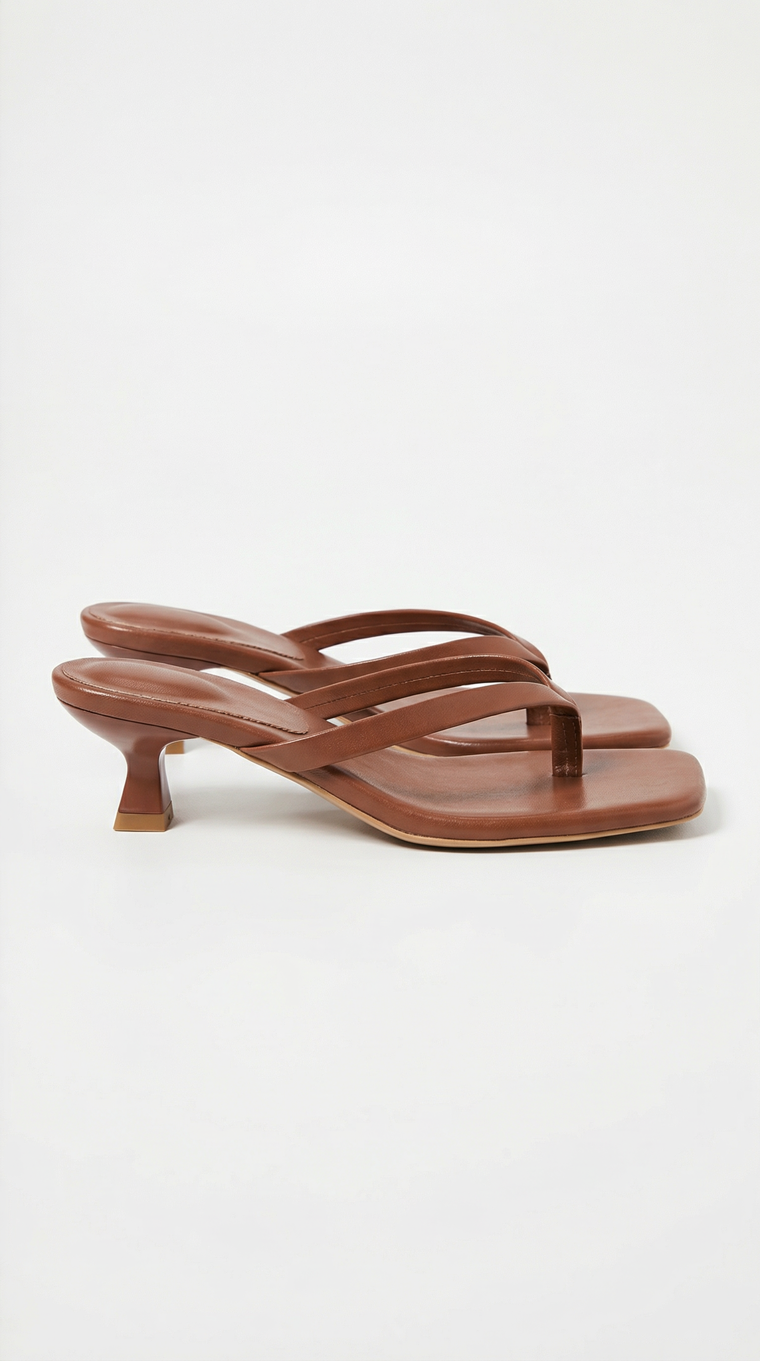 Sandalias de tacón kitten para mujer, con punta cuadrada, tipo chancla, mules elegantes sin cierre