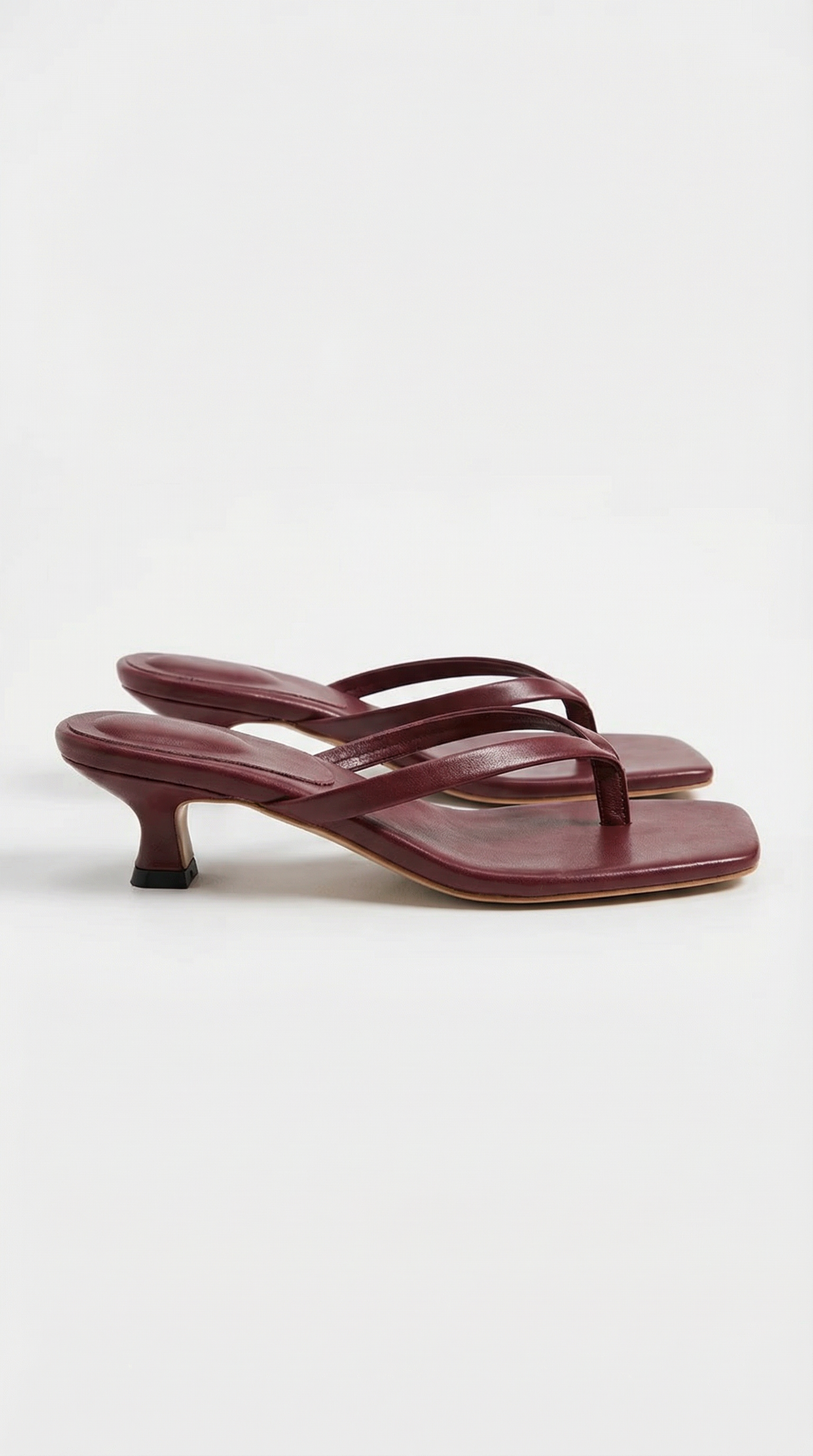 Sandalias de tacón kitten para mujer, con punta cuadrada, tipo chancla, mules elegantes sin cierre