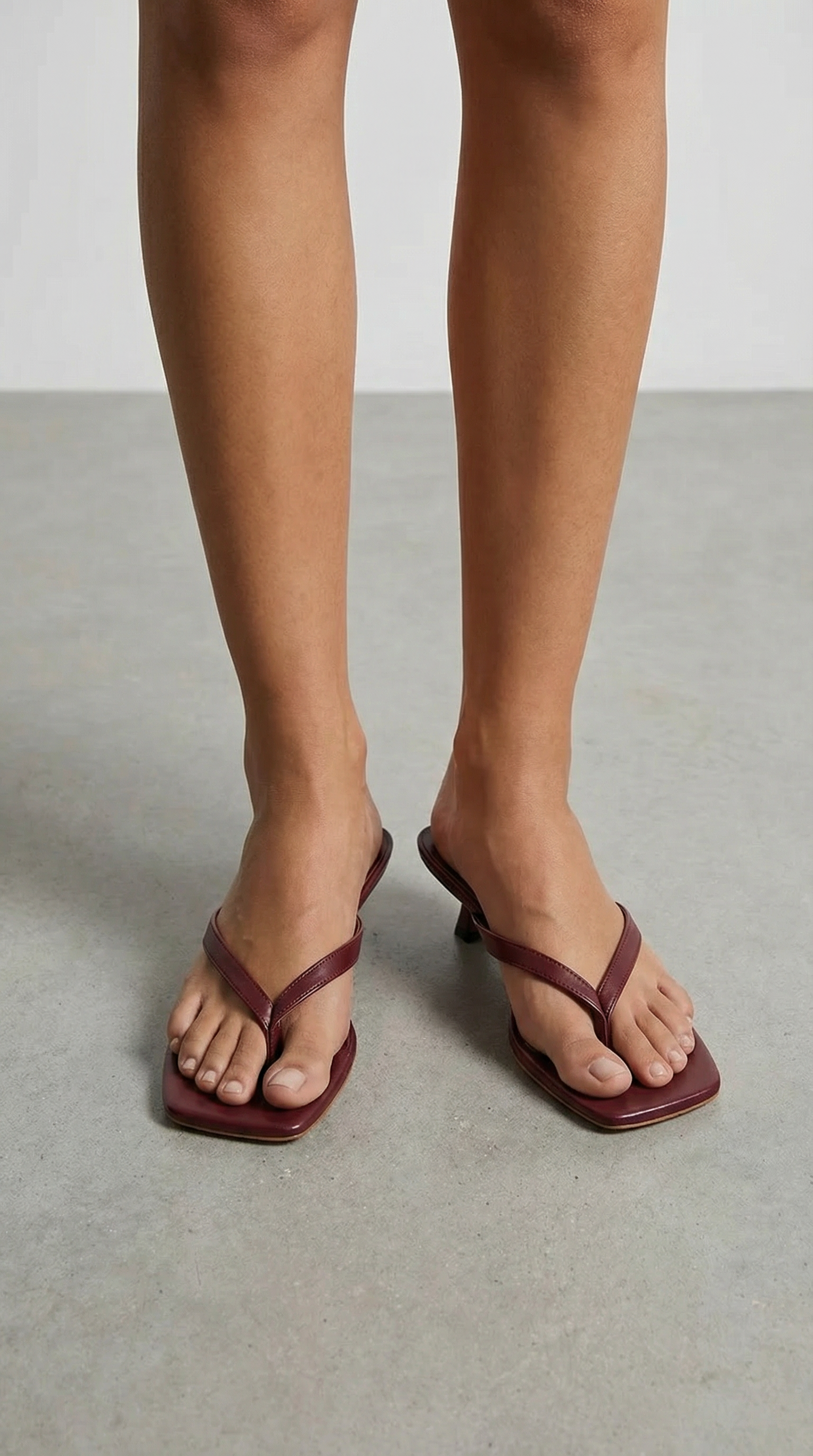 Sandales à talon kitten pour femme, tongs à bout carré, mules élégantes à enfiler