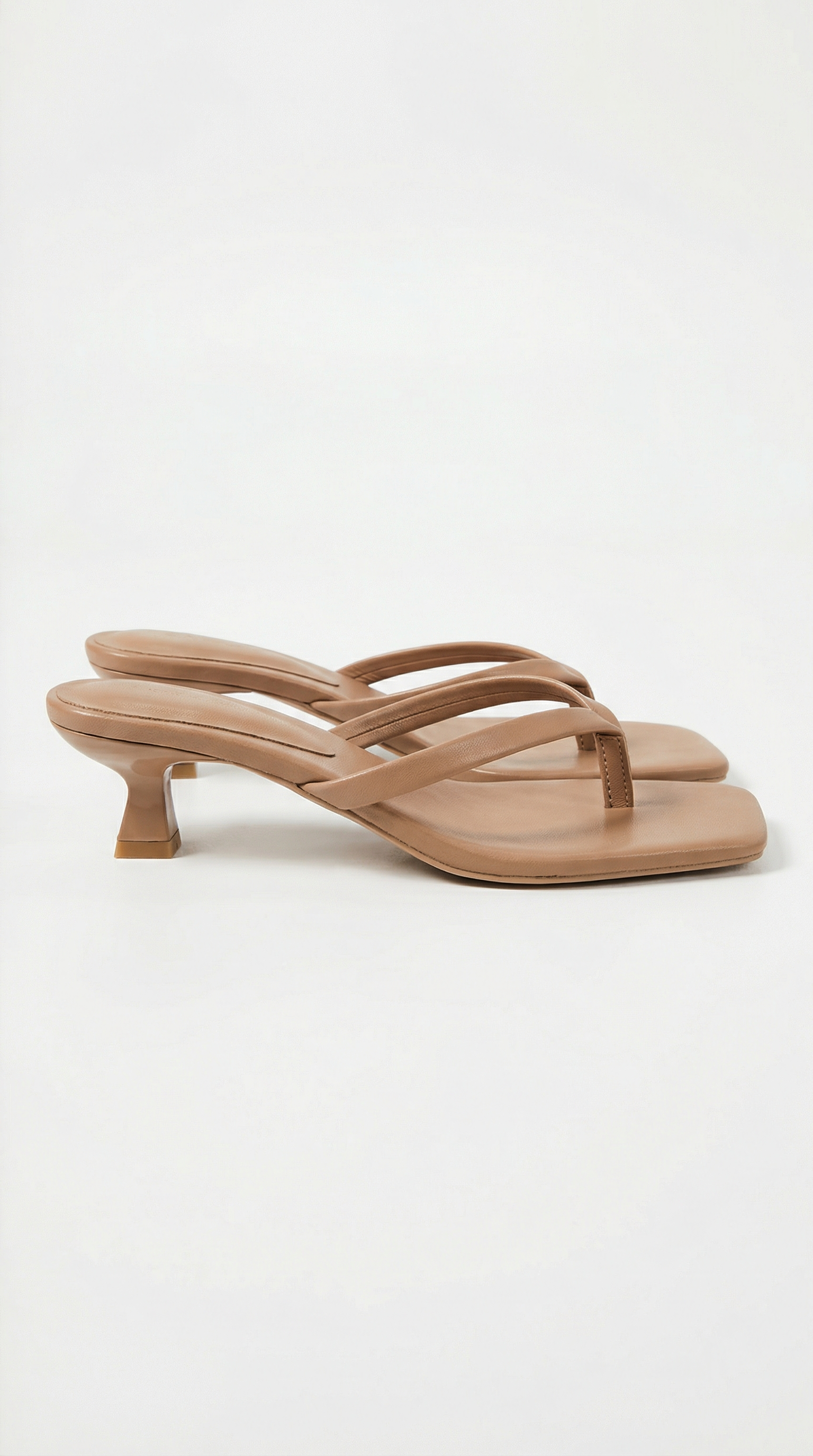 Sandalias de tacón kitten para mujer, con punta cuadrada, tipo chancla, mules elegantes sin cierre