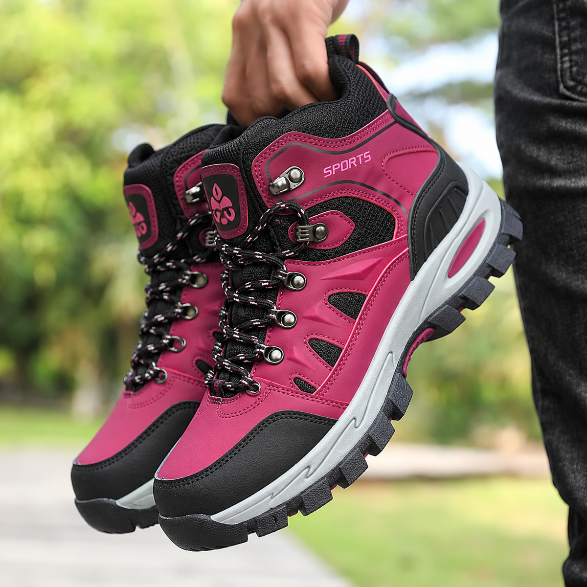 Waterproof Orthopedic Hiking Boots for Men – Anti-Slip Outdoor Trekking Shoes