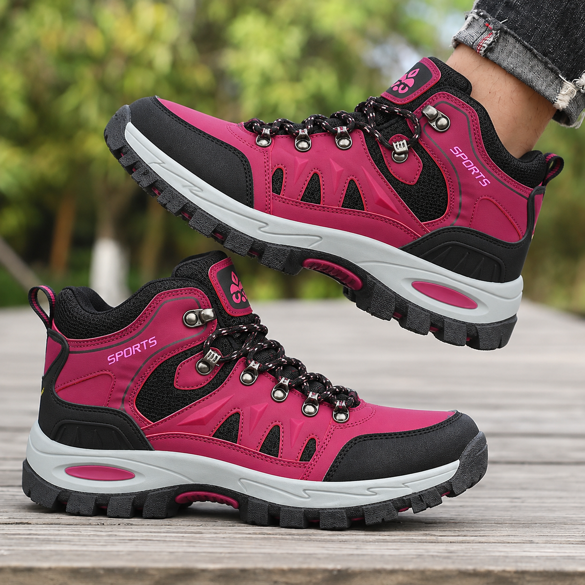 Waterproof Orthopedic Hiking Boots for Men – Anti-Slip Outdoor Trekking Shoes