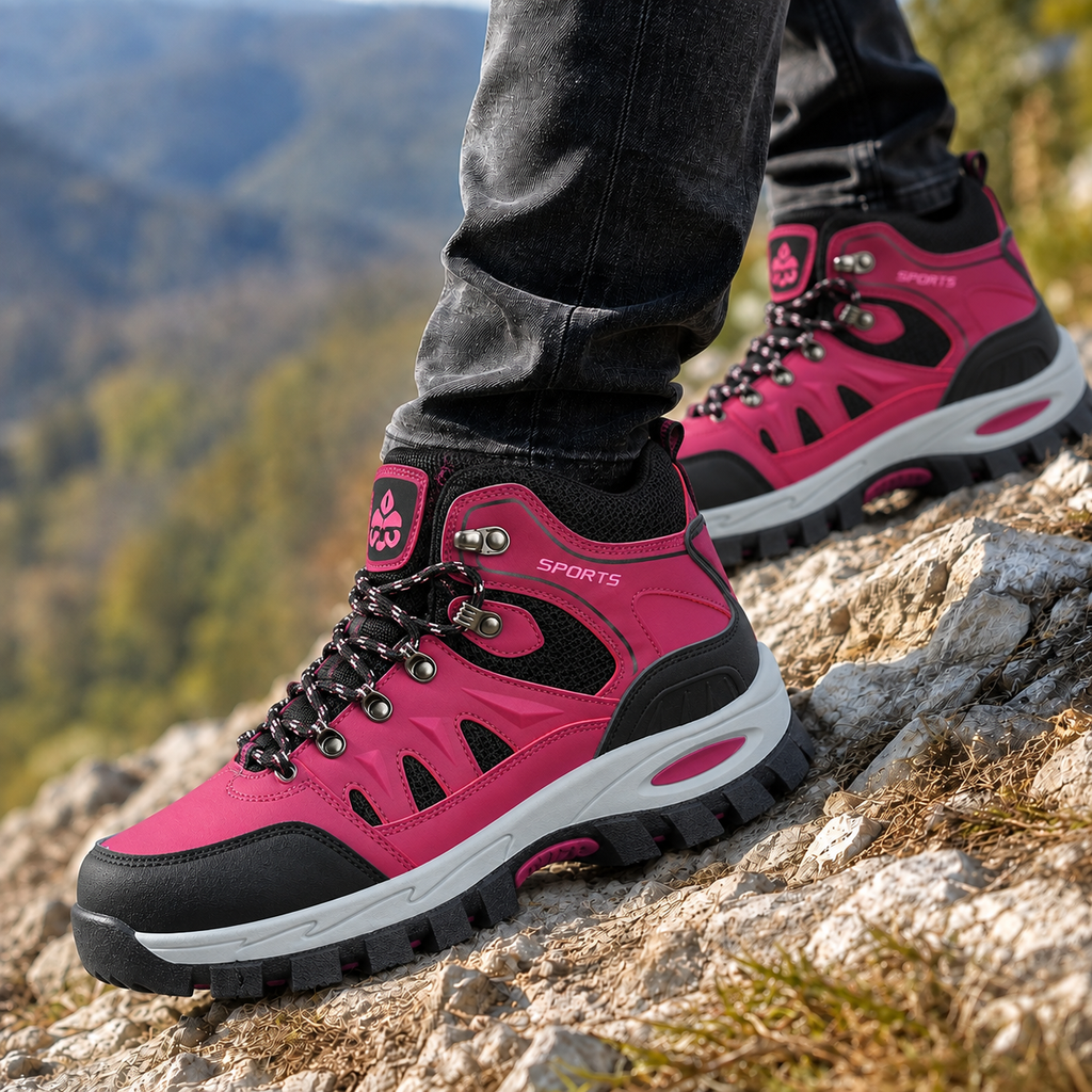 Bottes de randonnée orthopédiques imperméables pour hommes, chaussures de trekking antidérapantes d'extérieur